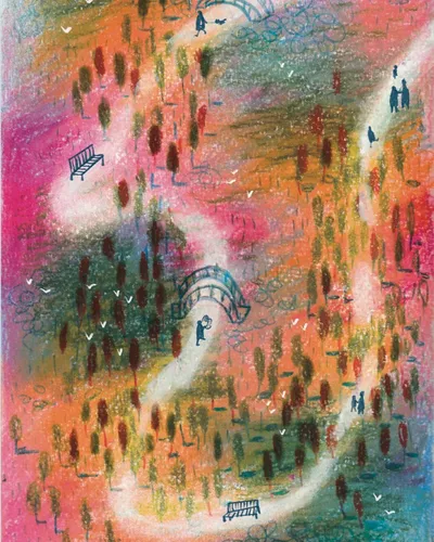 Ilustración de La vida diminuta de los parques